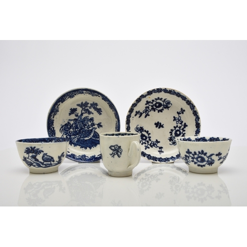 123 - A small group of Liverpool porcelain, comprising a Seth Pennington and John Part 'Profile Bud' tea b... 