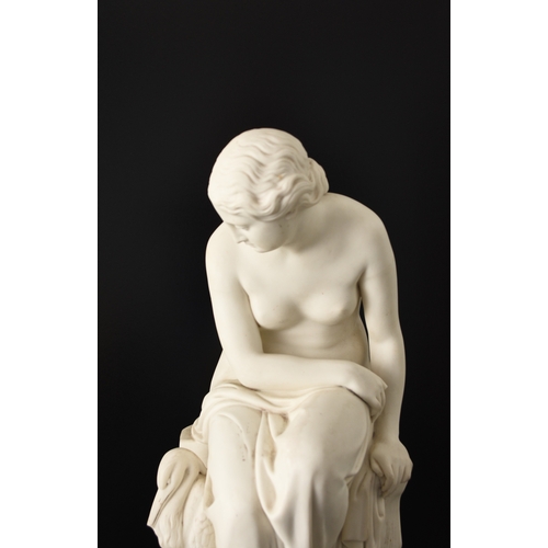 138 - A Minton parian figure of Solitude after the model by John Lawlor for the Art Union of London, the s... 