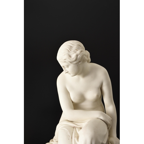 138 - A Minton parian figure of Solitude after the model by John Lawlor for the Art Union of London, the s... 