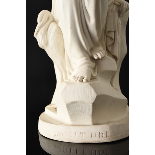 138 - A Minton parian figure of Solitude after the model by John Lawlor for the Art Union of London, the s... 