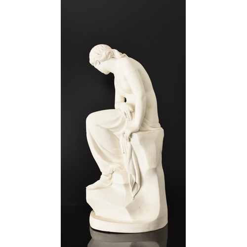 138 - A Minton parian figure of Solitude after the model by John Lawlor for the Art Union of London, the s... 