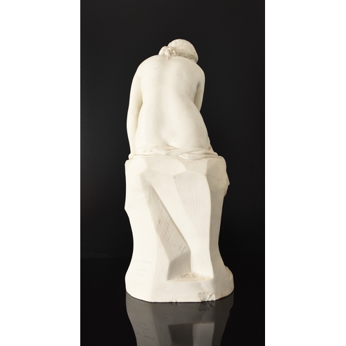 138 - A Minton parian figure of Solitude after the model by John Lawlor for the Art Union of London, the s... 
