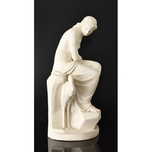 138 - A Minton parian figure of Solitude after the model by John Lawlor for the Art Union of London, the s... 