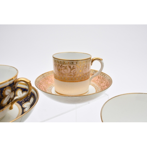 142 - A group of Herculaneum porcelain tea and coffee cups with saucers, together with a slop basin, circa... 