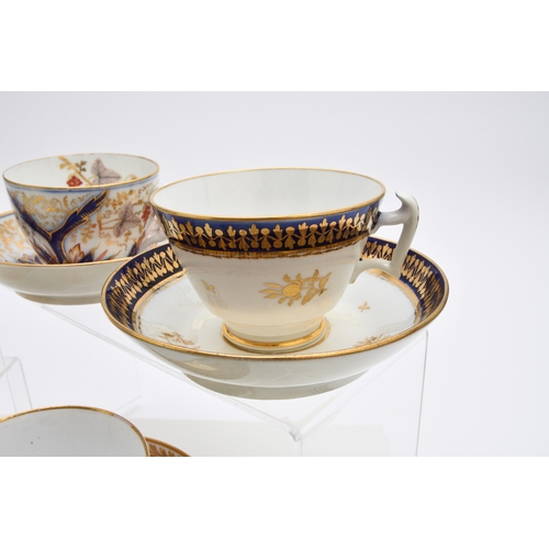 142 - A group of Herculaneum porcelain tea and coffee cups with saucers, together with a slop basin, circa... 