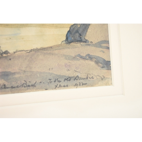 71 - Samuel John Lamorna Birch (1869-1955) Estuary Landscape with Angler, signed, inscribed and dated 193... 