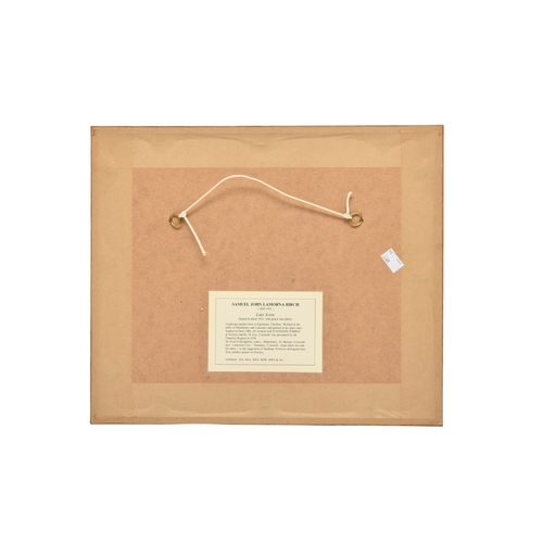 71 - Samuel John Lamorna Birch (1869-1955) Estuary Landscape with Angler, signed, inscribed and dated 193... 