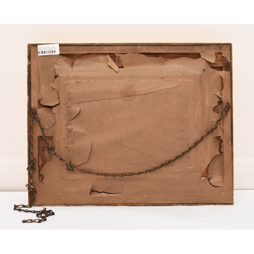 81 - Robert Watson (1865-1916) Sheep and Lambs Grazing, signed lower left, oil on panel, 19 x 29 cm, fram... 