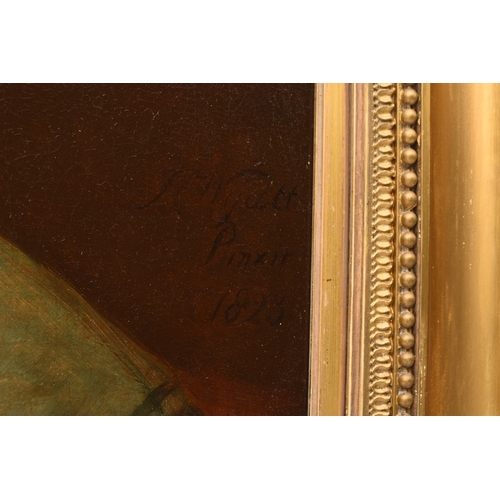 87 - Henry Wyatt (1852-1938) Portrait of a Seated Lady wearing a Lace Bonnet with blue shawl over her sho... 