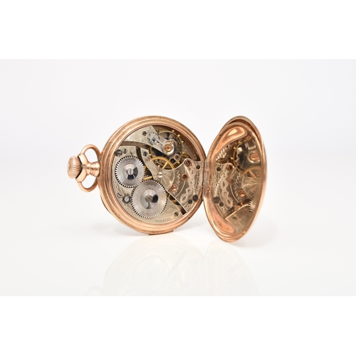 51 - Waltham: A 9ct gold open face pocket watch Date: Hallmark for 1920 Movement: Signed 15-jewel bridge ... 