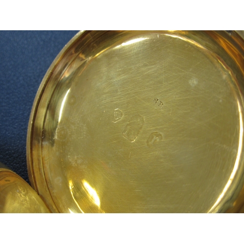 52 - An 18ct gold open face pocket watch Date: Circa 1912 Movement: Full plate fusee lever, numbered 1035... 