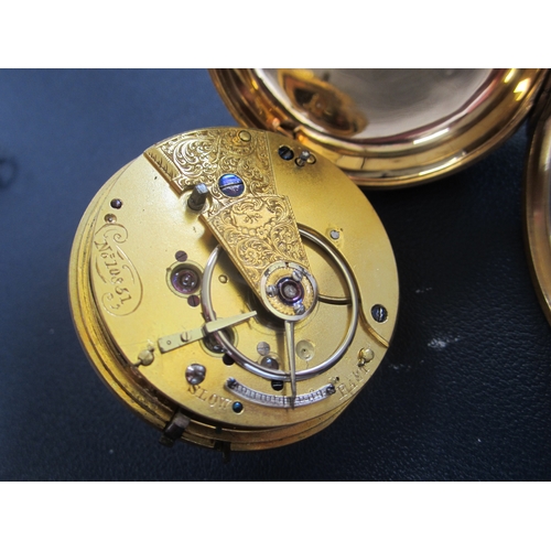 52 - An 18ct gold open face pocket watch Date: Circa 1912 Movement: Full plate fusee lever, numbered 1035... 
