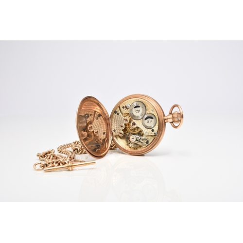 53 - A 9ct open face pocket watch Date: Hallmarks for 1926 Movement: Admiral Swiss 3/4 plate, 21 jewels, ... 