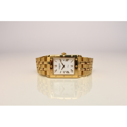 55 - Raymond Weil: A gentleman's gold plated bracelet watch Model: Tango Reference: 5381 Date: Circa 2009... 