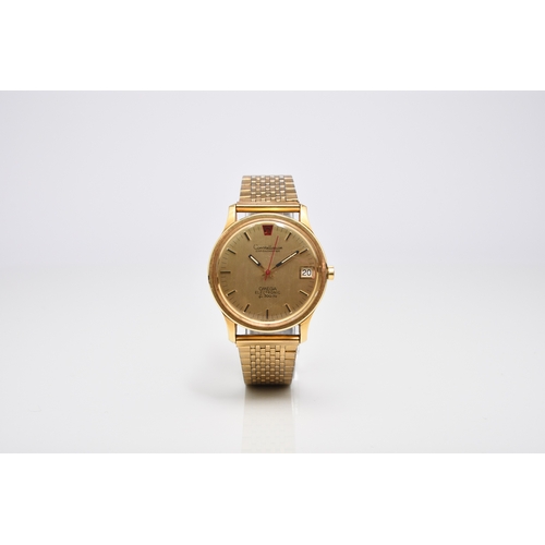 60 - Omega: A gentleman's gold plated wristwatch Model: Constellation F300 Electronic Reference: 198.0003... 