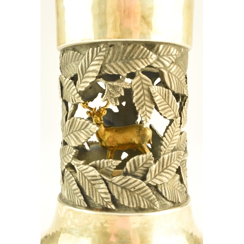 10 - An Elizabeth II Limited Edition silver gilt goblet, by Hector Miller for Aurum Designs, London 1978,... 