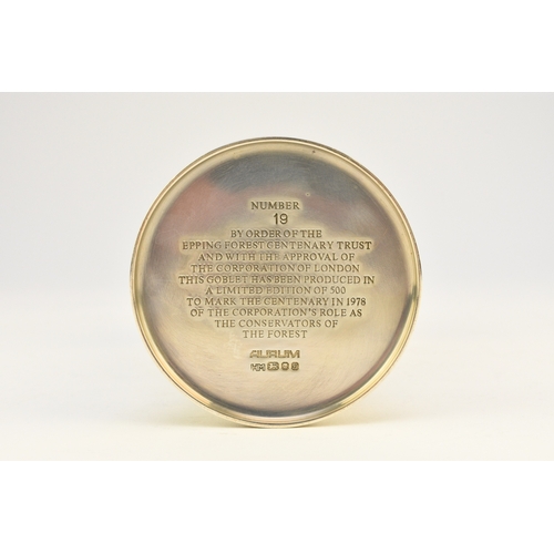 10 - An Elizabeth II Limited Edition silver gilt goblet, by Hector Miller for Aurum Designs, London 1978,... 