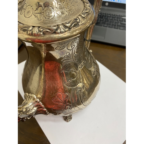 13 - A Victorian style four piece silver tea service, Cooper Brothers & Sons Ltd, Sheffield 1975, each pi... 