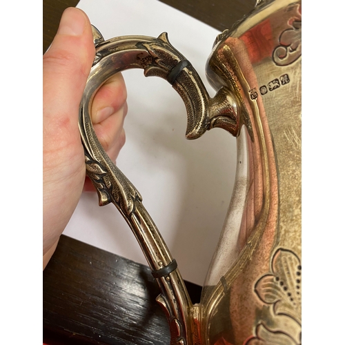 13 - A Victorian style four piece silver tea service, Cooper Brothers & Sons Ltd, Sheffield 1975, each pi... 