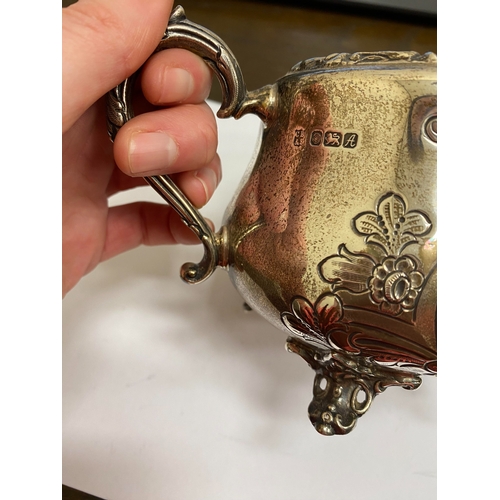 13 - A Victorian style four piece silver tea service, Cooper Brothers & Sons Ltd, Sheffield 1975, each pi... 