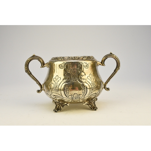 13 - A Victorian style four piece silver tea service, Cooper Brothers & Sons Ltd, Sheffield 1975, each pi... 