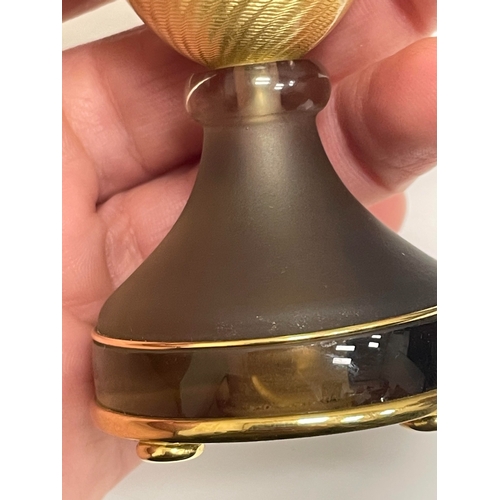 23 - Victor Mayer for Faberge; An 18ct gold, enamel, diamond, citrine and smoky quartz surprise 'Honey Eg... 