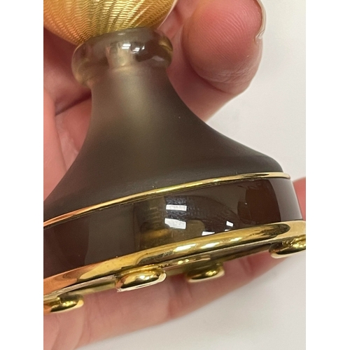 23 - Victor Mayer for Faberge; An 18ct gold, enamel, diamond, citrine and smoky quartz surprise 'Honey Eg... 