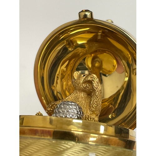 23 - Victor Mayer for Faberge; An 18ct gold, enamel, diamond, citrine and smoky quartz surprise 'Honey Eg... 