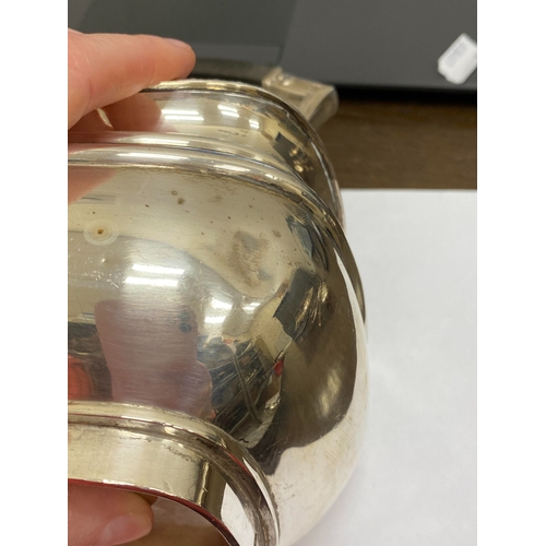 3 - A silver spirit kettle on stand, James Dixon & Sons Ltd, Sheffield 1932, the kettle of oval form wit... 