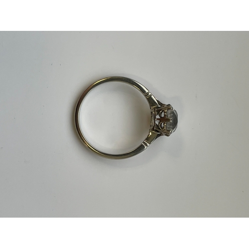 33 - An early-mid 20th century single stone diamond ring, the cushion cut diamond measures approx. 8.3mm ... 