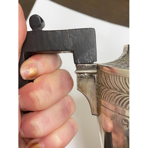 4 - A Victorian four piece silver tea and coffee service, William Hutton & Sons, London 1886, each piece... 