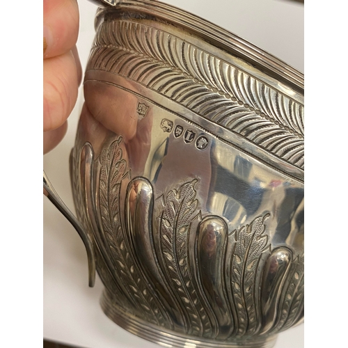 4 - A Victorian four piece silver tea and coffee service, William Hutton & Sons, London 1886, each piece... 