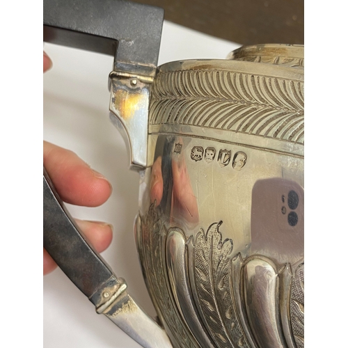 4 - A Victorian four piece silver tea and coffee service, William Hutton & Sons, London 1886, each piece... 