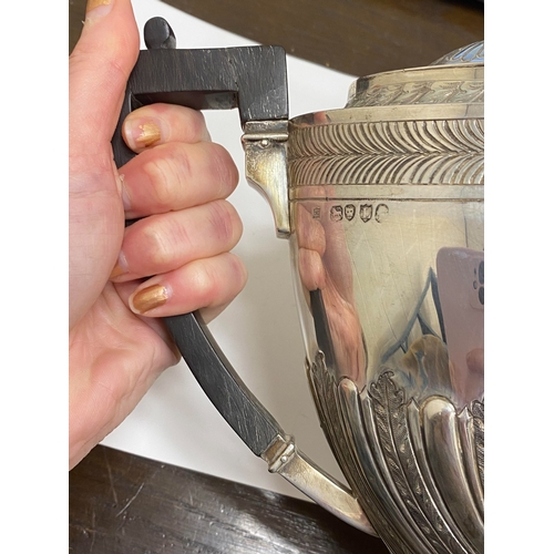 4 - A Victorian four piece silver tea and coffee service, William Hutton & Sons, London 1886, each piece... 