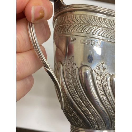 4 - A Victorian four piece silver tea and coffee service, William Hutton & Sons, London 1886, each piece... 