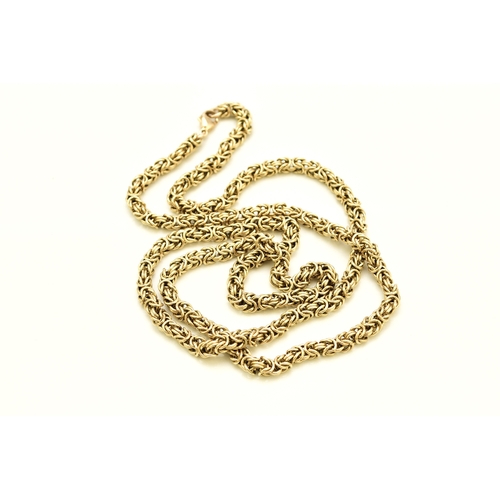 48 - A 9ct gold chain necklace, the Kings link chain with lobster claw clasp, 70cm long, weight approx 52... 