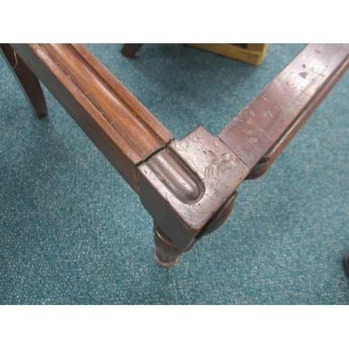 190 - A set of seven (6+1) William IV mahogany dining chairs The top rails with volute ends, over scroll-f... 