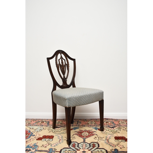 207 - A set of ten mahogany dining chairs in the Hepplewhite style Late 19th/early 20th century, including... 