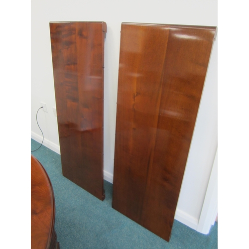 208 - A reproduction mahogany wind-out extending dining table, circa 1920s The moulded D-end top above a b... 