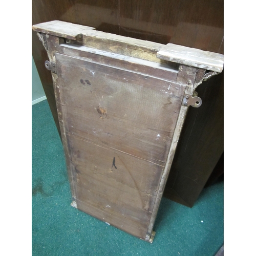 214 - A Regency Revival giltwood pier type wall mirror The bevelled rectangular plate within a frame with ... 