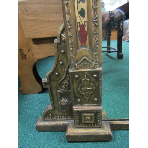 215 - A 19th century giltwood and painted Renaissance style overmantel mirror The near square plate within... 