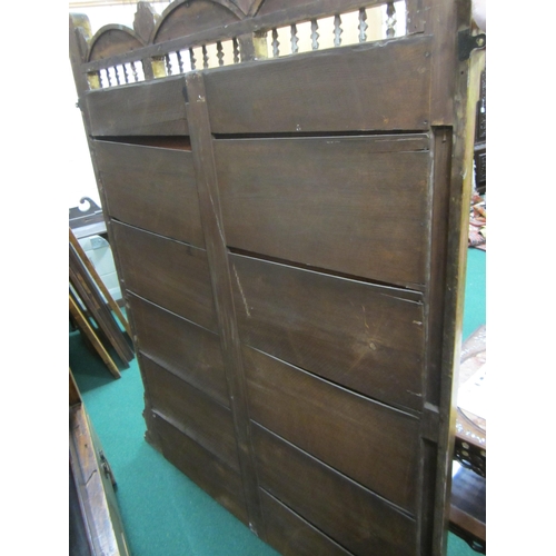 215 - A 19th century giltwood and painted Renaissance style overmantel mirror The near square plate within... 