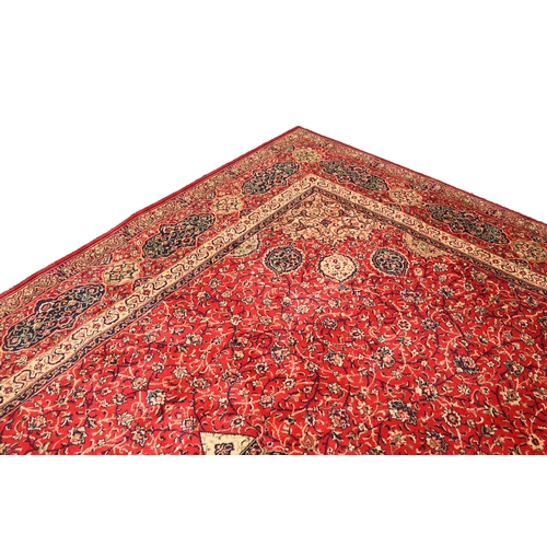 216 - A Sarouk pattern carpet, late 20th century 367cm x 275cm Condition:Very good throughout.