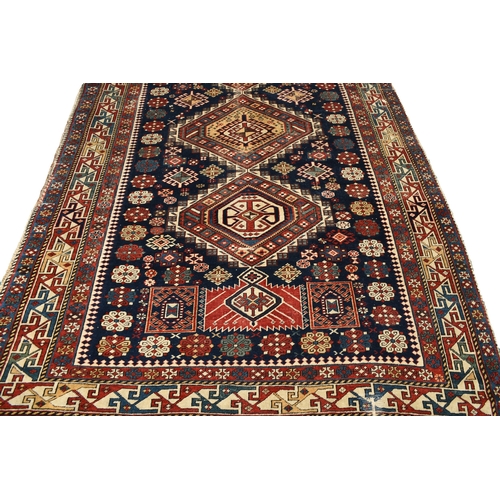 217 - A Qashqai kelim rug, first half 20th century 277cm x 137cm Condition:Wear to all four edges. Wear to... 
