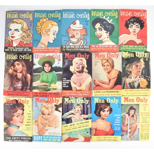 103 - MEN ONLY MAGAZINE, 62 issues, 1940-60. 22 issues from 1940-42, the rest 1950-60. Colour covers, plat... 