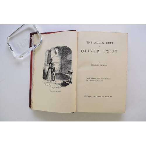 104 - DICKENS, Charles, seven novels: Oliver Twist, Nicholas Nickleby, Old Curiosity Shop, Martin Chuzzlew... 