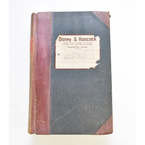 105 - BUSINESS ARCHIVE. Purchase and cash ledgers 1925-75 for Doney & Hancock, Complete house furnishers, ... 