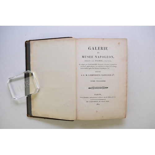 108 - FILHOL, Antoine Michel, Galerie du Musee Napoleon. 9 volumes out of 10 (lacking final volume). Large... 