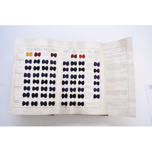 112 - CLOTH SAMPLE BOOKS. The Diamine Colours of the Aniline Colour Works of Leopold Cassella & Co. Frankf... 