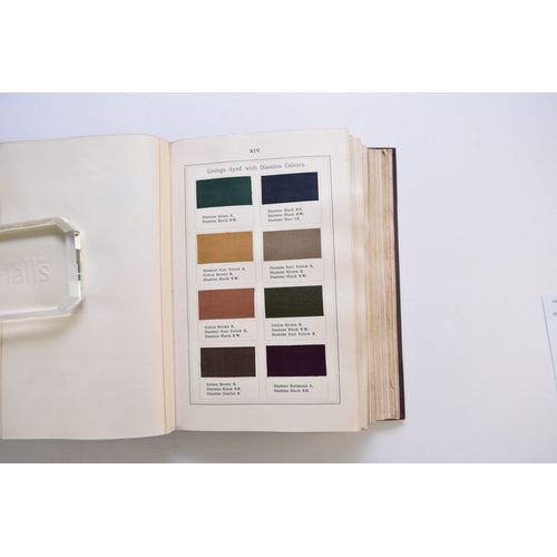 112 - CLOTH SAMPLE BOOKS. The Diamine Colours of the Aniline Colour Works of Leopold Cassella & Co. Frankf... 